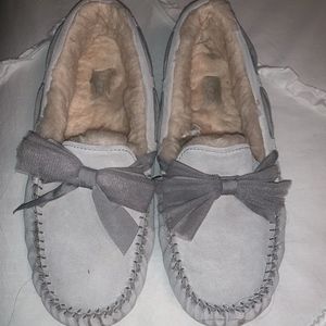 UGG Dakota Tulle Bow Suede slippers